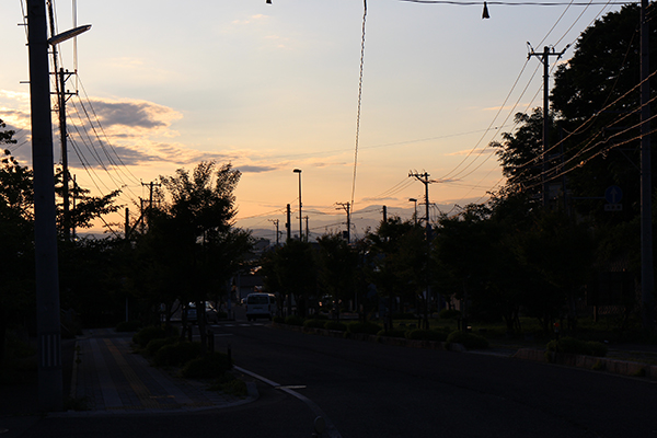 twilight view from Higashiyama Onsen, AizuWakamatsu, Fukushima