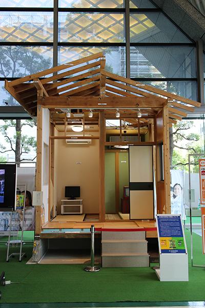 past and present wooden house in Japan