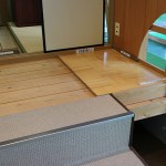 old floor of a Japanese house