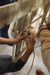 how to tie bamboo lattice